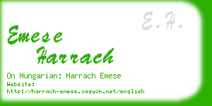 emese harrach business card